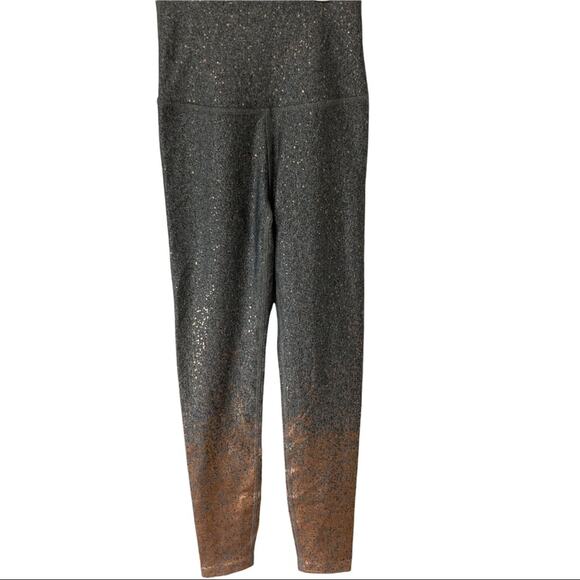 Beyond Yoga Alloy Ombre Leggings size XS NEW Metallic Grey Gold High-Rise - Picture 10 of 11
